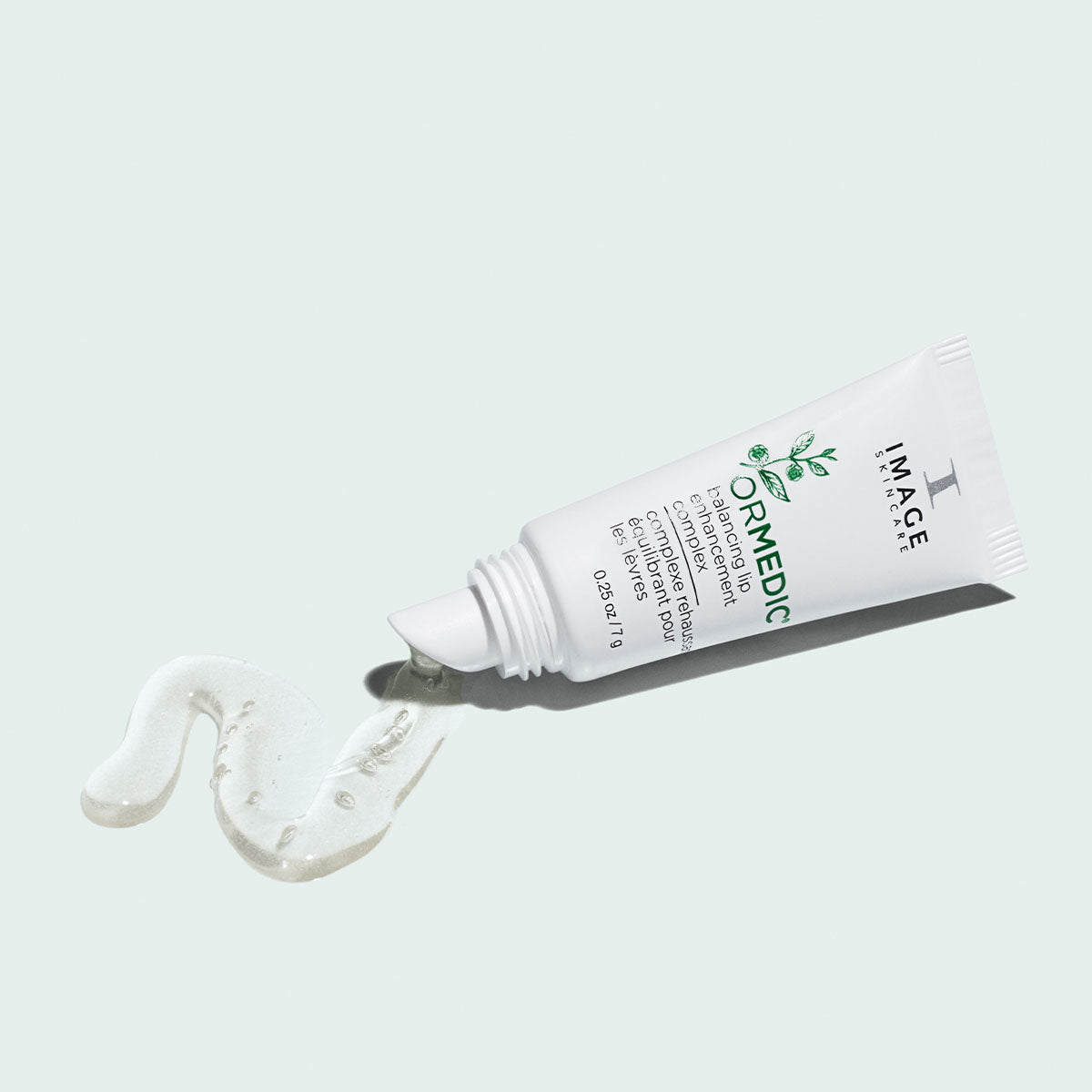 IMAGE Skincare Ormedic Balancing Lip Enhancement Complex with gel product squeezed out of the tube.