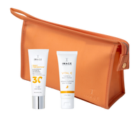 Free travel VITAL C Cleanser, SPF30 Moisturiser & Beauty Bag