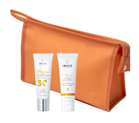 Free travel VITAL C Cleanser, SPF30 Moisturiser & Beauty Bag