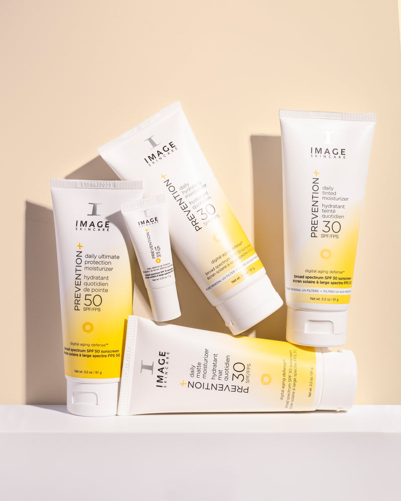 Daily matte SPF moisturiser and PREVENTION+ collection